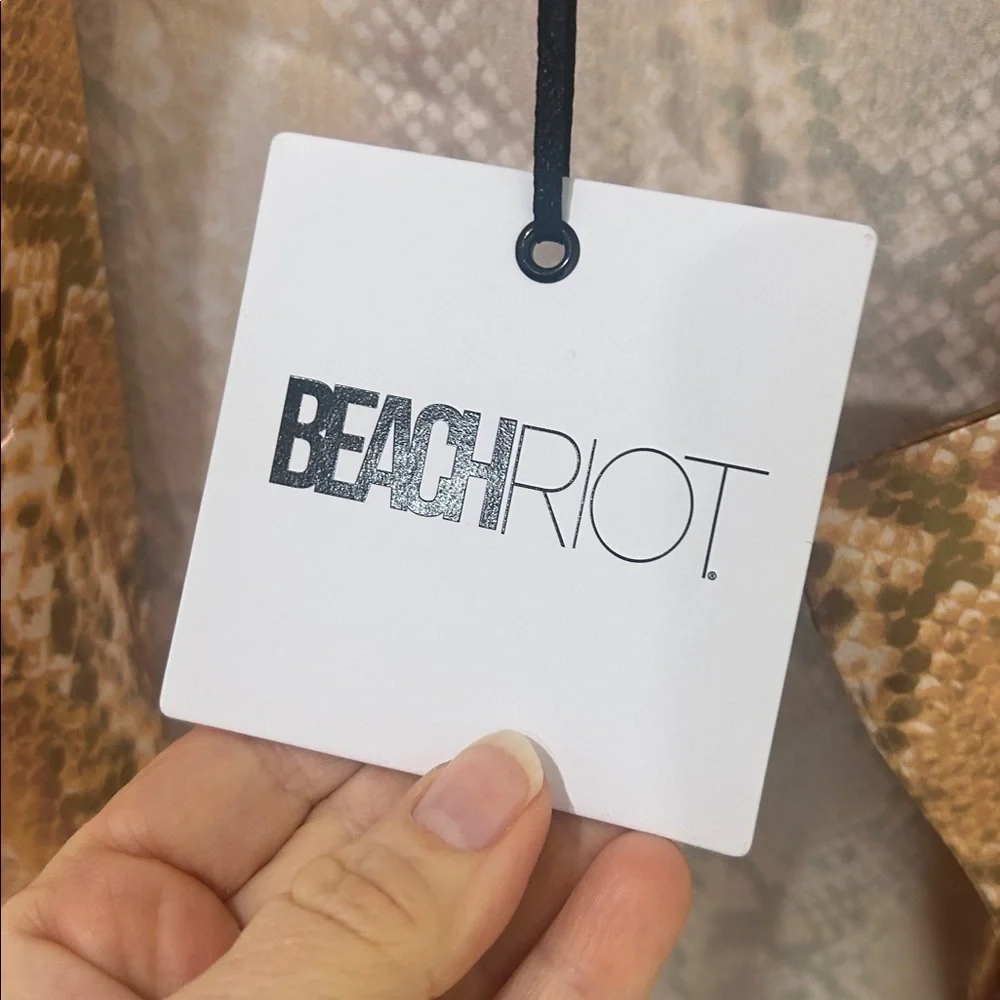 NWT BEACH RIOT Tracy Blazer Snakeskin Print Size Medium